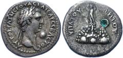 Coins - Ancient World Roman Empire Cappadocia, Caesarea Nerva AR Didrachm 98 AD Sydenham, Caesarea 151; Silver 6.68 g.; Nerva (96-98); Obv: Laureate head right / Rev: YΠATOY TЄTAPTOY, Mt. Argaeus surm