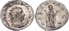 Coins - Ancient World Roman Empire Rome Antoninian 252 AD Trebonianus Gallus RIC 41; Billon 3.09 g.; Obv.: IMP C C VIB TREB GALLVS AVG Radiate, draped and cuirassed bust of Trebonianus Gallus to right
