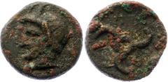 Ancient World Ancient Greece Dynast of Lycia AE13 380 - 360 BC Müseler VIII, 53; SNG von Aulock 4258; Copper 1.68 g.; Perikles; VF.