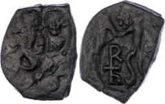 Coins - Ancient World Byzantium Follis or 40 Nummi 610 - 641 AD SB 884; Copper 5.82 g.; Heraclius with Heraclius Constantine; Mint Syracuse; Obv: Crowned facing busts of Heraclius and Heraclius Consta