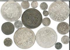 Turkey Ottoman Empire Lot of 16 various Silver & Billon coins, Zolota, Para, grades from VG-GVF, scarce mix.