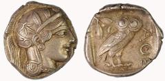 Greece 440-404BC Alexander Tetradrachm with Owl reverse, Attica Athen