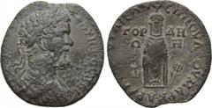 LYDIA. Gordos Julia. Septimius Severus (193-211). Ae. Julius Marcus, magistrate. Obv: [...] CEOYHPOC ΠEP. Laureate, draped and cuirassed bust right. Rev: EΠI IOYΛIOY MAPK APX A TO B IOYΛIEΩN / ΓOP-ΔH/