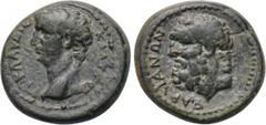 LYDIA. Sardes. Claudius (41-54). Ae. Obv: TI KΛΑΥΔΙΟΣ ΚΑΙΣΑΡ. Bare head left. Rev: ΣΑΡΔΙΑΝΩΝ. Bearded head of Herakles left. RPC 2996. Condition: Very fine. Weight: 3.46 g. Diameter: 16 mm.