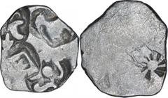 Coins Of INDIA Ancient India Punch-Marked Coins Punch Marked Silver Half Karshapana Coin of Kosala Janapada. Punch Marked Coins, Kosala Janapada, Silver 1/2 Karshapana, Obv:four symbols type with the 