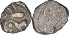 Coins Of INDIA Ancient India Punch-Marked Coins Punch Marked Silver Half Karshapana Coin of Surasena Janapada. Punch Marked Coin, Shurasena Janapada (400-350BC), Silver 1/2 Karshapana, Obv: lion and f