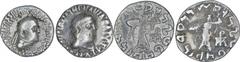 Indo-Greek Apollodotus II (80-60 BC) Silver Drachma Coins of Indo Greeks of Apollodotos Indo-Greeks, Apollodotos II, Silver Drachma(2), Obv: diademed  and draped bust of king to right around greek leg