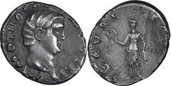 Roman Imperial Otho. Denarius; Otho; 69 AD, Rome, Denarius, 3.47g. BM-18, RIC-8, Paris-10, C-17 (12 Fr.). Obv: [IMP] M OTHO CA[ESAR AV]G TR P Head bare r. Rx: SECVRI - TA[S P R] Securitas standing l. 