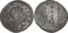 Roman Imperial Severina. Antoninianus; Severina; Ticinum, Sept.-Nov. 275 AD, after death of Aurelian, Antoninianus, 3.33g. Göbl-79Aa2 (35 spec.), Paris-662, RIC-8 (C), C-7 (2 Fr.). Obv: SEVERI - NA AV