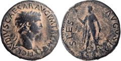 Roman Imperial Claudius I. Sestertius; Claudius I; 41-54 AD, Uncertain Thracian Mint, c. 51-4 AD, Sestertius, 20.88g. C-39, RIC-112 (Thracian mintage not recognized). Obv: TI CLAVDIVS CAESAR AVG P M T