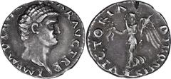 Roman Imperial Otho. Denarius; Otho; 69 AD, Rome, Denarius, BM-24, RIC-17 (R3), RSC-24a. Obv: IMP M OTHO [CAE]SAR AVG TR P Head bare r. Rx: VICTORIA - OTHONIS Victory standing l. on globe, holding wre