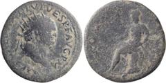 Roman Imperial Titus. Dupondius; Titus; 79-81 AD, Uncertain Thracian or Eastern Mint, 80-1 AD, Dupondius, 12.09g. RIC-T503A (online). Obv: IMP T CAESAR DIVI VESP F AVG P M around, Head radiate r. Rx: 