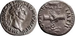 Roman Imperial Nerva. Denarius; Nerva; 96-98 AD, Rome, 98 AD, Denarius, 3.14g. BM-p. 11, citing C-98 (Tiepolo, 6 Fr.); RIC-49. Obv: IMP NERVA CAES AVG GERM P M TR P II Head laureate r. Rx: IMP II - CO