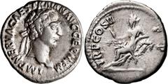 Roman Imperial Trajan. Denarius; Trajan; 98-117 AD, Rome, 98 AD, Denarius, 3.64g. Woytek-1a (9 spec.). Obv: IMP NERVA CAES TRAIAN AVG GERM P M Head laureate r. Rx: TR P COS II - P - P Abundantia-Secur