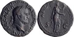 Roman Imperial Galba. 40-as; Galba; 68-69 AD, Rome, As, 9.99g. Kraay-415 (Dies Axii / Piii), RIC-491. Obv: IMP SER GALBA - CAES AVG TR P Head laureate r. Rx: AEQV- ITAS around, S - C across lower fiel
