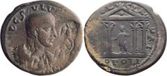 Roman Provincial Maximus. ; Maximus; 235-238 AD, Ninica Claudiopolis, Cilicia, AE 25x27, 11.72g. SNG Paris-793 (same dies). Obv: [IM]P CS [I]UL UE[R MAXIMUS CAES] Bare-headed, cuirassed bust r., incus