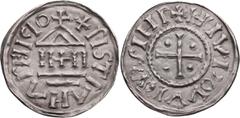 World Coins France, Carolingians, ND, Denier, EF; France, Carolingians, ND Denier, EF, Louis 'le Pieux' (the Pious), as Emperor Louis I, 814-840. Denier. Silver, 21.5mm, 1.60g. Dorestad, circa 822-840