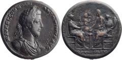 Roman Imperial Commodus. AE 33 medallion; Commodus; 177-192 AD, Rome, 183 AD, Medallion, 48.00g. Gnecchi-148 (5 spec.); C-858 (300 Fr). Obv: M AVREL COMMODVS - ANTONINVS AVG Bust laureate, draped, cui