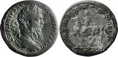 Roman Imperial Septimius Severus. Sestertius; Septimius Severus; 193-211 AD, Rome, 207 AD, Sestertius, 21.55g. Cf. BMC-p. 347 (obv. legend SEVERVS PIVS AVG). Obv: L SEPTIMIVS SE - VERVS PIVS AVG Bust 
