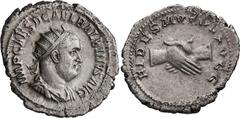 Roman Imperial Balbinus. Antoninianus; Balbinus; 238 AD, Rome, Antoninianus, 4.81g. BM-71, C-6 (10 Fr.), RIC-11. Obv: IMP CAES D CAEL BALBINVS AVG Bust radiate, draped, cuirassed r., seen from front. 