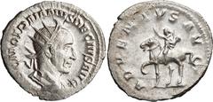 Roman Imperial Trajan Decius. Antoninianus; Trajan Decius; 249-251 AD, Rome, Antoninianus, 3.87g. RIC-11b. C, RIC-11b. C-4. Eauze Hoard-885 (73 spec.). Dorchester Hoard (144 spec.). Obv: IMP.C.M.Q.TRA