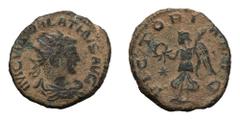 Vabalathus as Augustus; 272 AD, Antioch, Antoninianus, 3.53g. RIC-6 (R3), C-6 (200 Fr.), Göbl (Aurelianus)-357a0 (4 spec.). Obv: IM C VHABALATHVS AVG Bust radiate, draped, cuirassed r. Rx: VICTORI - A
