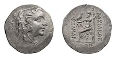 Pontic, Mithradates VI; Odessus, c. 125-70 BC, Tetradrachm, 15.85g. Price-1191. Obv: Portrait of Mithradates as Alexander III as Hercules. Rx: Zeus seated l. holding eagle and scepter; magistrate ΛA. 