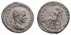 Macrinus; 217-218 AD, Rome, 217 AD, Antoninianus, 4.03g. RSC-126b, RIC-95, bust var. of BM-27. Obv: IMP C M OPEL SEV MACRINVS AVG Bust radiate, draped, cuirassed r., with short beard. Rx: SECVRITAS TE