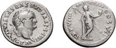Titus; 79-81 AD, Rome, c. July 79 AD, Denarius, 3.05g. RIC-15 (R2), cf. BM-4 (aureus). Obv: IMP TITVS CAES VESPASIAN AVG P M Head laureate r. Rx: TR P VIIII IMP XIIII COS VII Venus, seen half from beh