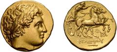 Greek Macedonia, Philip III Arrhidaios, 323-317 BC. Stater; Macedonia, Philip III Arrhidaios, 323-317 BC; Types of Philip II, Abydus, Stater, 8.59g. Le Rider-pl. 91, Commerce 14, SNG ANS-303, Thompson