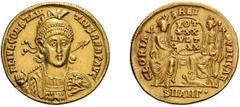 Greek Constantius II with legend error. Solidus; Constantius II with legend error; 337-361 AD, Antioch, 347-361 AD, Solidus, 4.36g. Obv. legend var. of RIC-88=162 (R2), Depeyrot-7/3=9/3 (pp. 275-6, 8 