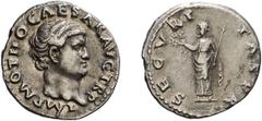 Roman Otho. Denarius; Otho; 69 AD, Rome, Denarius, 3.36g. BM-17, Paris-10, C-17 (12 Fr.), RIC-8 (R2). Obv: IMP M OTHO CAESAR AVG TR P Head bare r. Rx: SECVRI - TAS P R Securitas standing l. holding wr