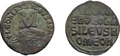 Byzantine Leo VI. Follis; Leo VI; 886-912 AD, Constantinople, Follis, 5.30g. Berk-918, Sear-1729. Obv: +LEOn bAS - ILEVS ROM Facing bust, crowned and holding akakia. Rx: +LEON / En TEO bA / SILEVS R /