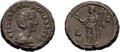 Roman Herennia Etruscilla . ; Herennia Etruscilla ; Alexandria, Egypt, Year 1=249/50 AD, Billon Tetradrachm, 12.64g. RPC-2259 (29 spec.), Cologne-2821 (same dies), BM-2091. Obv: EP KOV? AITPOVCKI??A C