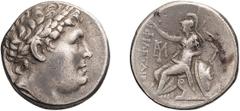 Ancient Greek Silver Pergamum, Attalus I. Tetradrachm; Pergamum, Attalus I; 241-197 BC, Tetradrachm, 16.82g. Westermark-V.XCVII. Obv: Head of Philetairos r., wearing laurel wreath entwined with diadem