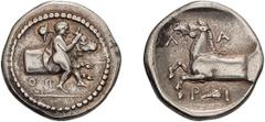 Greek Silver Thessaly, Larissa. Achaean League Hemidrachm, ex BCD; Thessaly, Larissa; c. 353-344/3 BC, Hemidrachm, 3.00g. Lorber-16 (O9/R11), BCD-Thessaly II 373.1 var. (arrangement of rev. legend). O