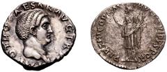 Roman Imperial Otho. Denarius; Otho; 69 AD, Rome, Denarius, 2.43g. BM-19, Paris-11, C-15 (12 Fr.), RIC-10 (R3). Obv: IMP OTHO CAESAR AVG TR [P] Head bare r. Rx: SECVRI - [TA]S P R Securitas standing l