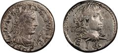 Gold Bosporus, Rhescuporis II with Elagabalus. 1/24 EL Stater; Bosporus, Rhescuporis II with Elagabalus; Year 515 = 218/9 AD, EL Stater, 7.31g. MacDonald-558/1 var. Obv: ??C???WC ??C??V??????C Diademe
