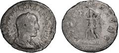 Roman Silver Gordian II Africanus. Denarius; Gordian II Africanus; 238 AD, Rome, Denarius, 2.59g. BM-28, C-12 (120 Fr.), RIC-2 (R2). Obv: IMP M ANT GORDIANVS AFR AVG Bust laureate, draped, cuirassed r