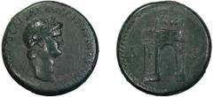 Roman Bronze Nero. Sestertius; Nero; 54-68 AD, Uncertain Thracian Mint, c. 64-5 AD, Sestertius, 25.24g. RIC-pp. 186-7, RPC-1758. Obv: [NERO CLA]VDIVS CAESAR AVG GERM P M TR P IMP P P Head laureate r. 