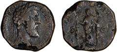 Roman Bronze Didius Julianus. Sestertius; Didius Julianus; 193 AD, Rome, Sestertius, 21.80g. BM-20, C-3 (30 Fr.), RIC-14 (R ). Obv: [IMP CAE]S M DID SE - VER IVLIAN AVG Head laureate r. Rx: CONCORD MI