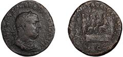 Roman Bronze Balbinus. Sestertius; Balbinus; 238 AD, Rome, Sestertius, 15.96g. BM-5, C-13 (100 Fr.), RIC-14 (R2). Obv: IMP CAES D CAEL BALBINVS AVG Bust laureate, draped, cuirassed r., seen from front