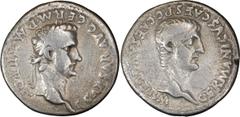 Roman Imperial Caligula. Denarius; Caligula; 37-41 AD, Lugdunum, 37-8 AD, Denarius, 3.62g. BM-19, Paris-15, C-2 (25 Fr.), RIC-18 (R2). Obv: C CAESAR AVG GERM P M TR POT Laureate head of Caligula r. Rx