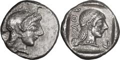 Greek Coins Attica, Athens. Achaean League Hemidrachm, ex BCD; Attica, Athens; 520-490 BC, Hemidrachm, 1.99g. Asyut-267, Svoronos-31, HGC-1638 (same rev. die as illustration). Obv: Helmeted head of At