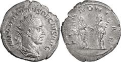 Roman Coins Trajan Decius. Antoninianus; Trajan Decius; 249-251 AD, Rome, Antoninianus, 3.90g. RIC-21b, C-86. Obv: IMP C M Q TRAIANVS DECIVS AVG Bust radiate, draped, cuirassed r. Rx: PA - NNONI - AE 