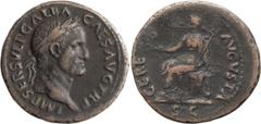 Roman Coins Galba. 40-as; Galba; 68-69 AD, Rome, As, 10.78g. BM-141, Paris-155, C-18 (2 Fr.), RIC-324. Obv: IMP SER SVLP GALBA - CAES AVG TR P Head laureate r. Rx: CERE - S - AVGVSTA S C Ceres seated 