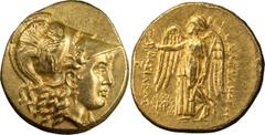 Greek Macedonia, Alexander III The Great. Stater; Macedonia, Alexander III The Great; 336-323 BC. Struck under Seleukos I Nikator, 312-281 BC, Stater, 8.57g. Price-3749 corr. Obv: Head of Athena r., w