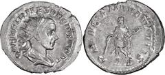 Roman Herennius Etruscus as Caesar. Antoninianus; Herennius Etruscus as Caesar; 250-251 AD, Rome, Antoninianus, 4.26g. RIC-147c (S), C-26. Obv: Q HER ETR MES QVINTVS NOB C Bust radiate, draped r. Rx: 
