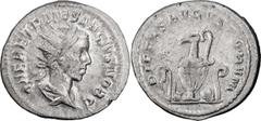 Roman Coins Herennius Etruscus as Caesar. Antoninianus; Herennius Etruscus as Caesar; 250-251 AD, Rome, Antoninianus, 4.20g. RIC-143 (S), C-14. Obv: Q HER ETR MES DECIVS NOB C Bust radiate, draped r. 