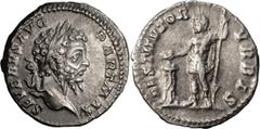 Ancient Roman and Byzantine Coins Septimius Severus. Denarius; Septimius Severus; 193-211 AD, Rome, 200 AD, Denarius, 3.39g. BM-202, C-599, RIC-167a. Obv: SEVERVS AVG - PART MAX Head laureate r. Rx: R